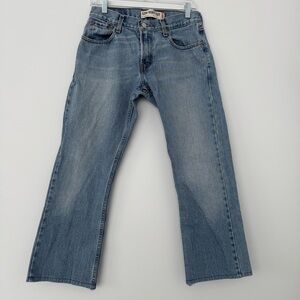 Vintage Levi's 527 Low Boot Cut Jeans 29x30 (29x28) Light Wash 100% Cotton Y2K